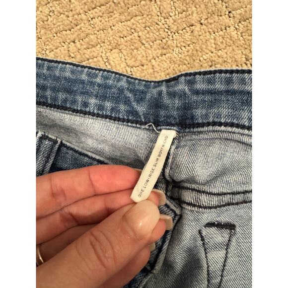 Rag & Bone Dre Low-Rise Slim Boyfriend Jeans Womens Size 27 Light Blue - Picture 4 of 10